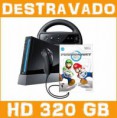 Nintendo Wii Destravado +hd320+ Controles+ Volante + Brindes